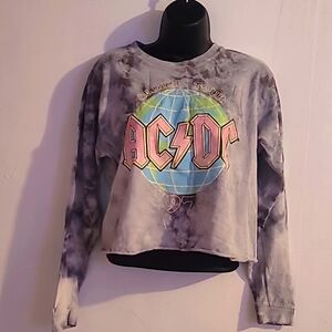 AC/DC Tie-Dye Long Sleeve Top